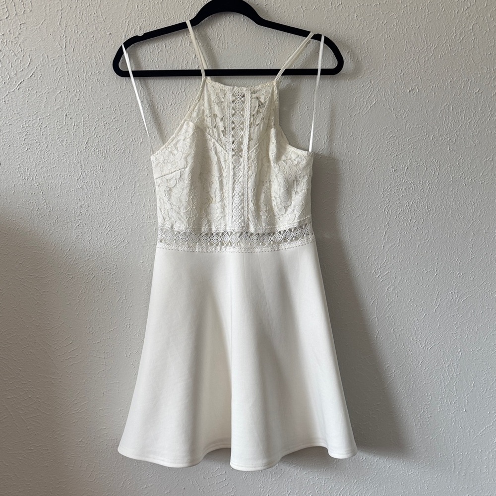 Francesca's Collections Ivory Lace Dress